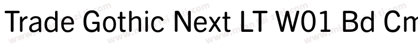 Trade Gothic Next LT W01 Bd Cm字体转换
